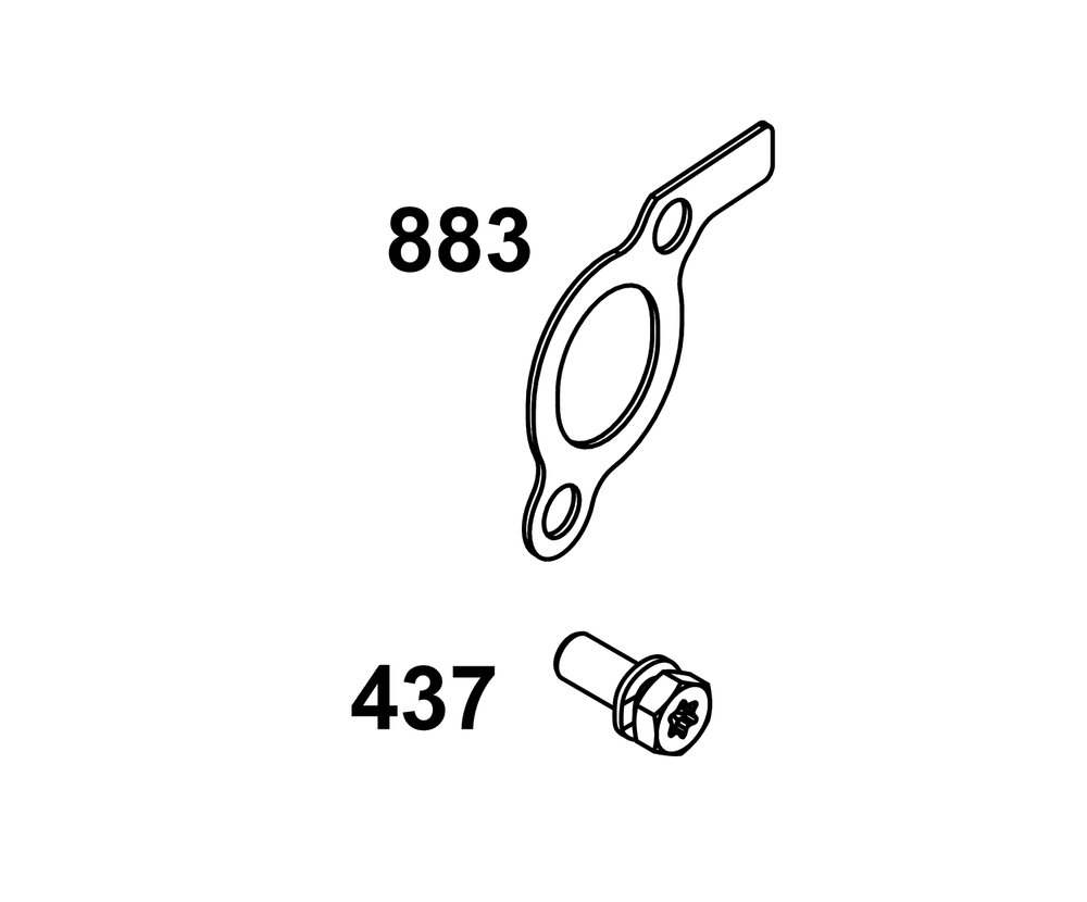 Exhaust Group Diagram and Parts List for 389447-0123-E1  Briggs and Stratton Engine